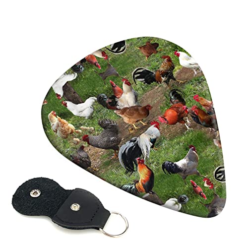 Farm Animal Lot de 6 médiators pour guitare acoustique, guitare électrique, basse, ukulélé – fins, moyens et épais. - Les Beatles, Paul McCartney, John Lennon, RIngo Starr, George Harrison Farm Animal Lot de 6 médiators pour guitare acoustique, guitare électrique, basse, ukulélé – fins, moyens et épais.