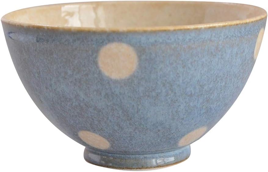Kaju Life Mino Ware Poan Rice Bowl, Blue, 9.2 fl oz (260 ml)