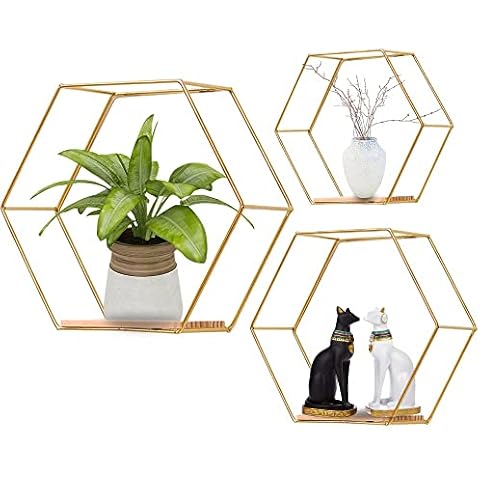 Estantería hexagonal de metal Honeyhouse Cover