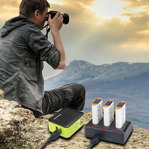 Miniatura 6 de Batería de repuesto NP-BX1 Newmowa (paquete de 3) y cargador USB de 3 canales para Sony NP-BX1, DSC-RX100, DSC-RX100M III, IV, VVII, ZV-1