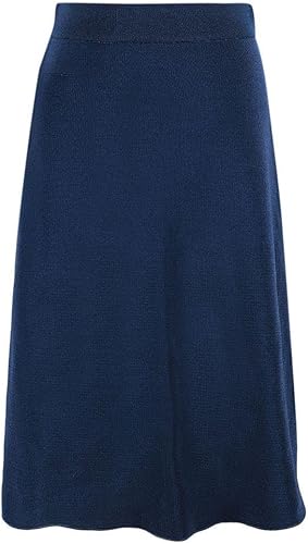Falda en A de lúrex Tejido Azul Marino M de Segunda Mano