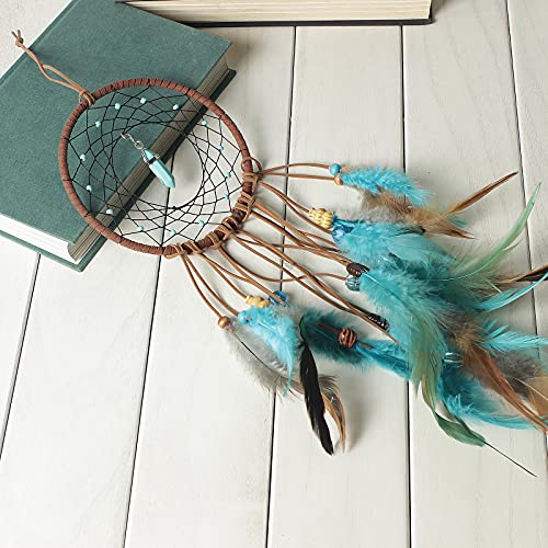 Diy Dream Catcher Kit - Making Dream Catcher Supplies Craft Kit For Kids Bedroom Wall Deco Wedding Party Birthday Handmade Gifts For Kids (Turquoise) #TOP2