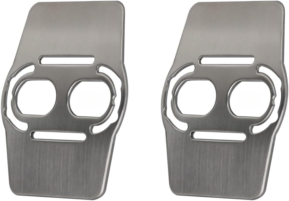 MTB Shoe Shields for Shimano SPD Cleats, Ultralight Stainless Steel Pedal Cleat Protector Pad for Mountain Bike Cycling Shoes