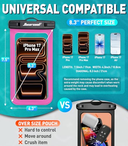 image for Hiearcool Waterproof Phone Pouch,Waterproof Phone Case for iPhone 17 1