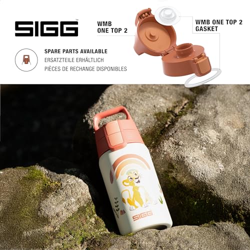 SIGG - Edelstahl Trinkflasche Kinder - Shield One Disney Lion King - Für Kohlensäurehaltige Getränke Geeignet - Auslaufsicher - Federleicht - BPA-frei - Sport & Schule - xxxx - 0,5L