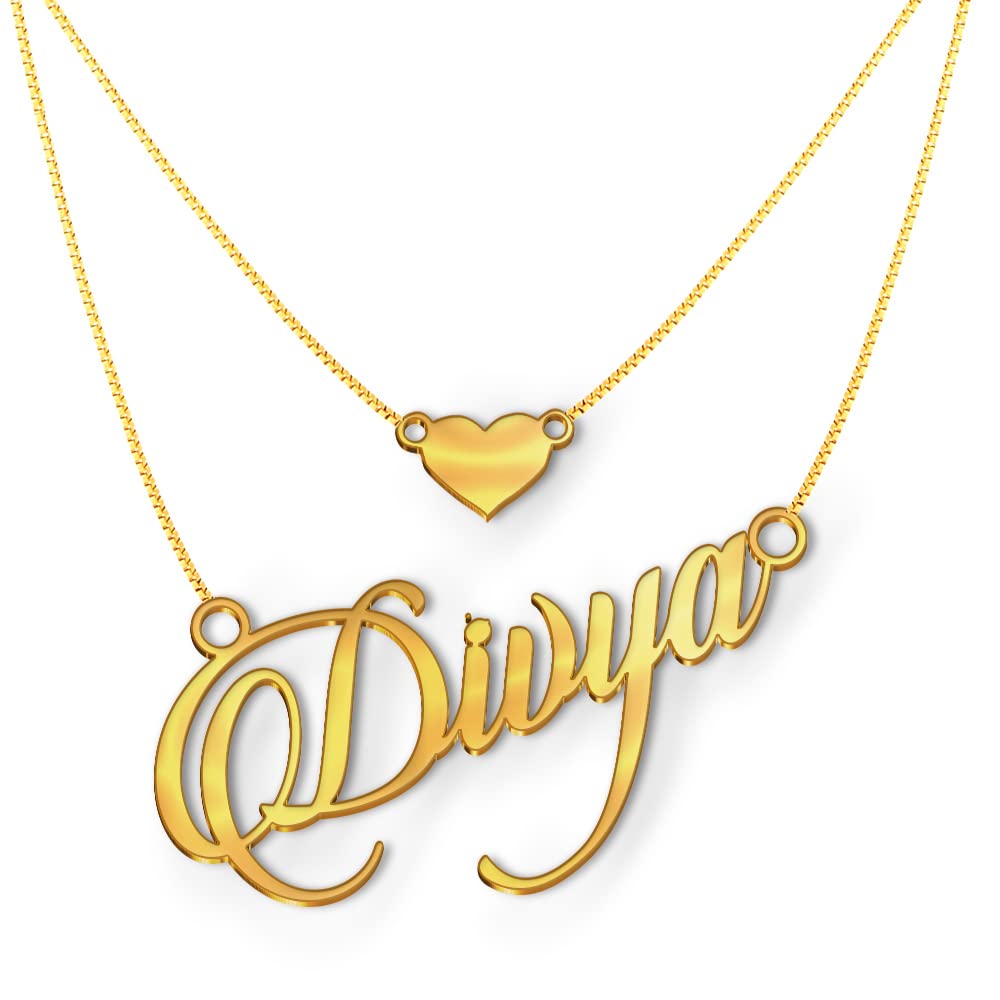 See full amazon price history chart for Divya Name Necklace in Gold Polish – Double Pendant with Name & Heart Charm, Personalized Jewelry for Women, Anti-Tarnish & Splash Proof, Stylish Gift, Elegant and Unique Design Divya Name Necklace in Gold Polish – Double Pendant with Name & Heart Charm, Personalized Jewelry for Women, Anti-Tarnish & Splash Proof, Stylish Gift, Elegant and Unique Design (B09QS4M1YF) Amazon Price History, Amazon Price Tracker