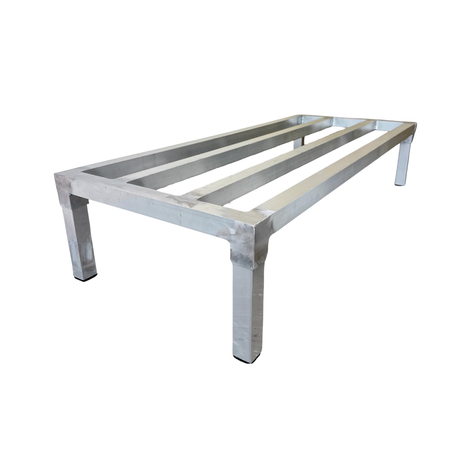 F&L Heavy-Duty Aluminum Dunnage Rack – 1850 lb Capacity, All-Welded Aluminum Storage Platform Designed for Warehouses, Restaurants, Retail Backrooms,