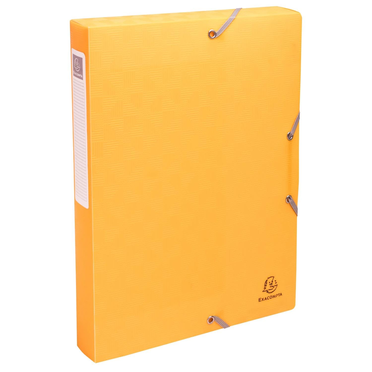 Exacompta 8 scatole archivio PP Pop'N Co con elastici A4 dorso 4 cm