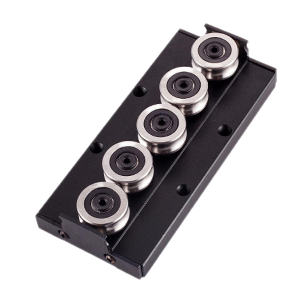 Littimoon Pulley Block Convenience Dual- Guide Rail Linear Rail Speed Guider Locking Slider
