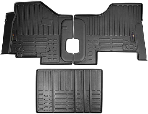 High Soar Alfombrillas de piso de camión compatibles con Kenworth T680 (13-20), T880 (14-20), Peterbilt 579 567, 3 piezas
