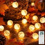 Liyade – Liyade Kristallkugel-Lichterkette 2 m 20 LED mit Timer