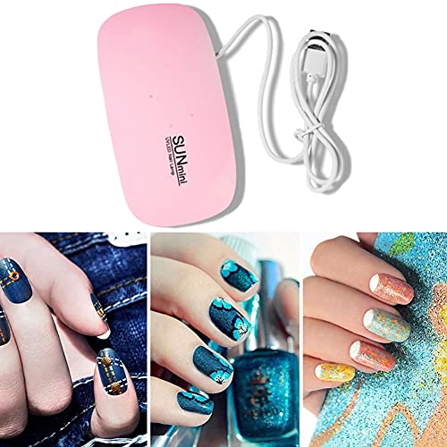 6W UV LED Lampe von 6 LED-Leuchten Nageltrockner Mini Tragbar Nagellampe Professionelle Lampe für Nagellack Gel Nail… – Bild 7