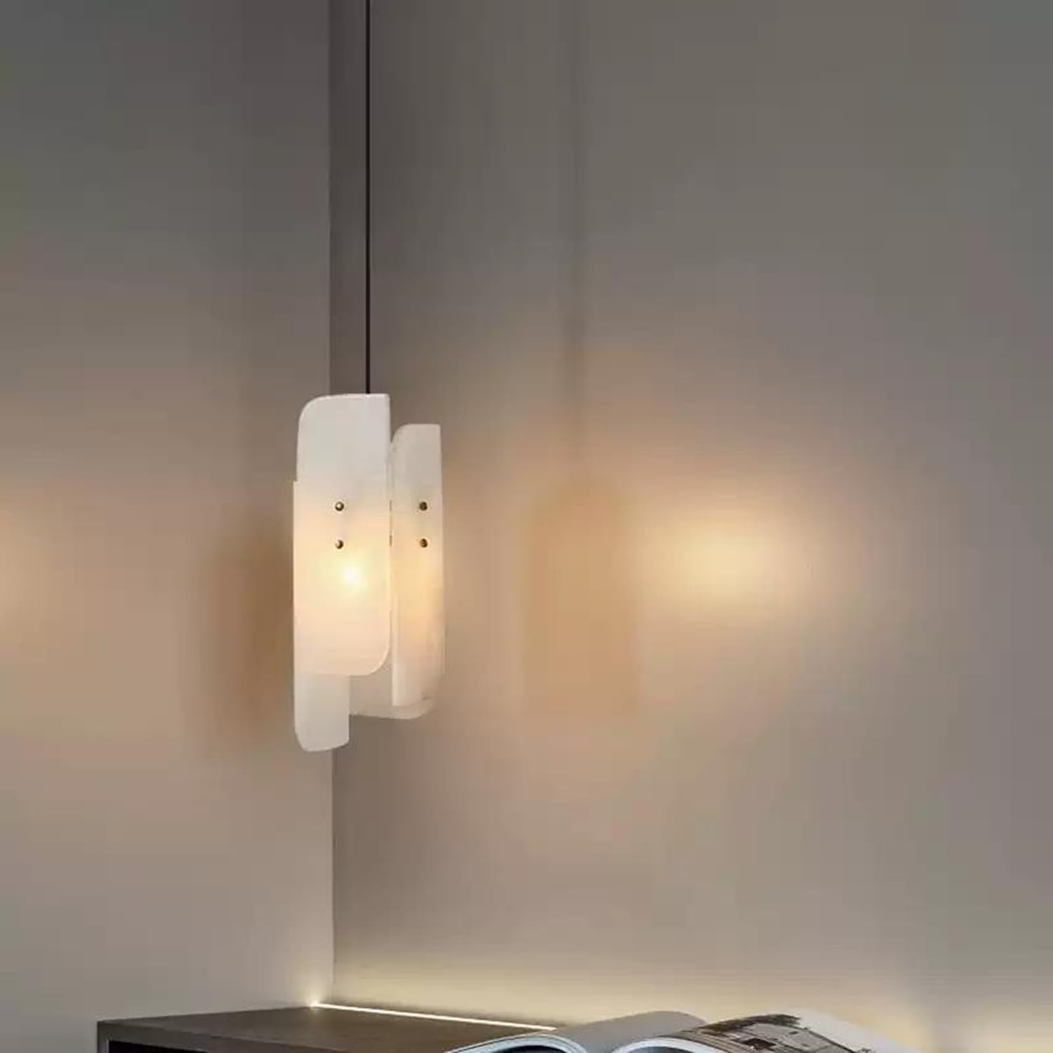 Lampada A Sospensione Light Luxury Creative In Marmo Da 15,7 Pollici