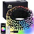 JMEXSUSS APP Controlled Color Changing Christmas Lights, 66ft 200 LED RGB String Lights Green Wire with Remote, Smart Christmas Tree Lights Plug in for Room Bedroom Party Indoor Outdoor Home Decor