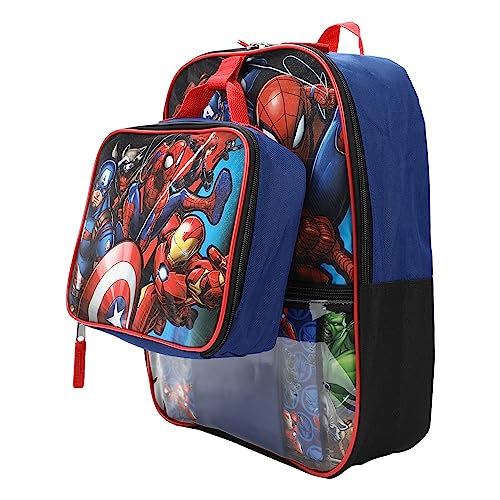 Marvel Comic Book Universe Superheroes 4-Piece Backpack Set For Boys #TOP1