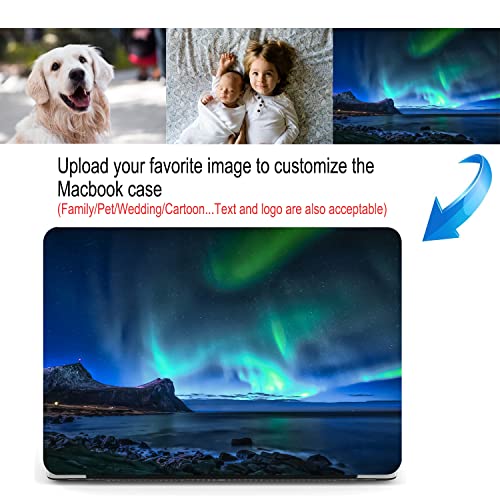 Qczyc Custom Compatible With Macbook Pro 13 Inch Case 2021-2016 Release A2338 M1 A2289 Personalized Photo Plastic Shell Case&Keyboard Cover (Pro 13" A2338 M1 A2289 A2251 A2159 A1989) #TOP3
