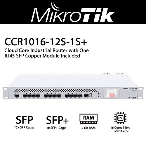Preisvergleich Produktbild MikroTik CCR1016 12S-1S + Router verkabelt
