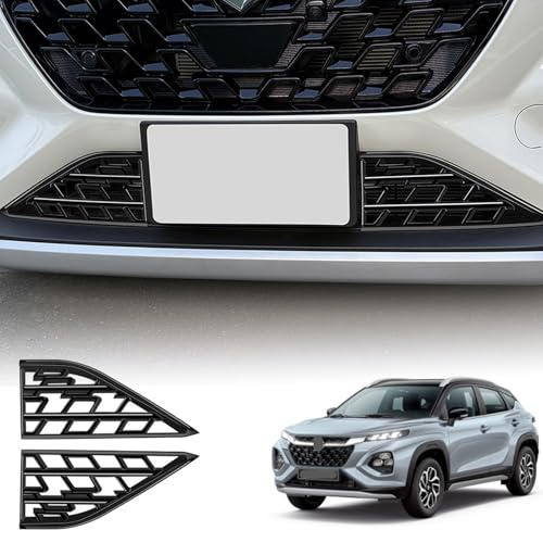 Temiry 新型フロンクス フロントアンダーバンパーグリル WDB3S WEB3S (2024年10月~現行) グリルストリップトリムカバー ABS製 車種専用 取付簡単 外装 パーツ カスタム アクセサリー 2個セット