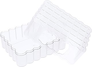 NOLITOY 3 Pçs Hamster Toalete Rato Bacia De Banho De Plástico Gerbil Recipientes De Banheira Para Biscoitos Chinchila Banheira Bacia De Banho De Areia Pequeno Recipiente Transparente