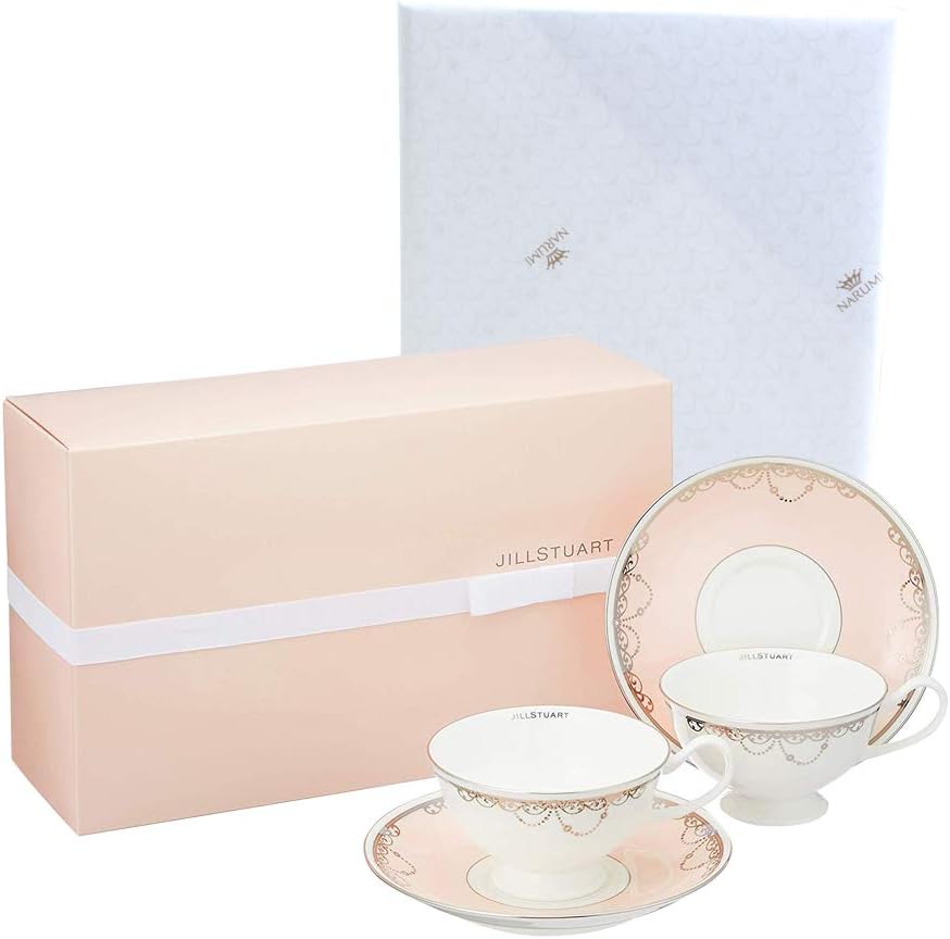 Narumi ナルミ カップ ソーサー セット ジルスチュアート Jill Stuart 0cc 2客セット ティー コーヒー 兼用