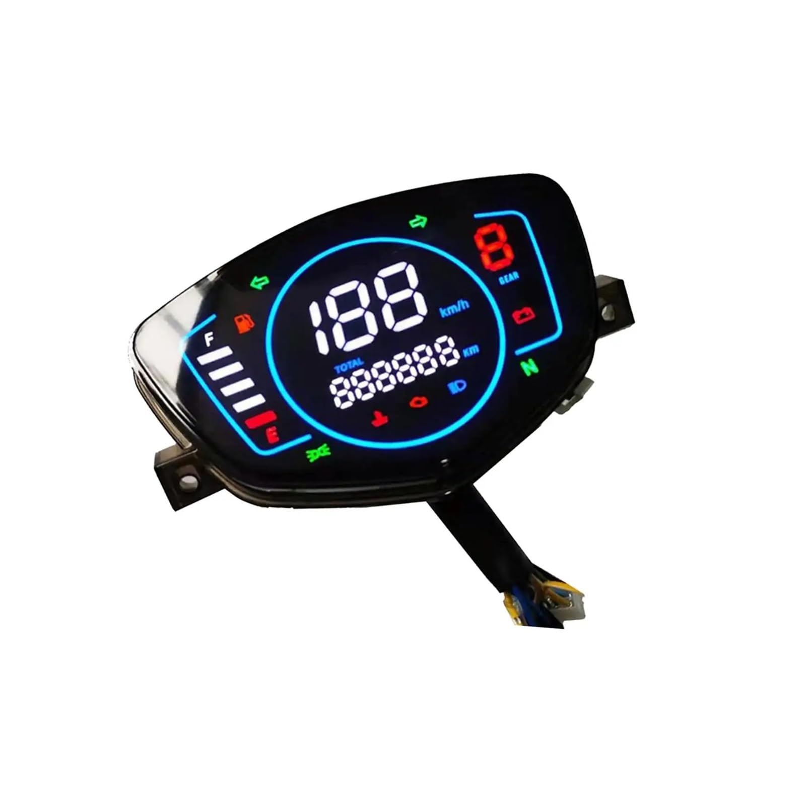 Contagiri contachilometri Indicatore Di Direzione Per Moto Indicatore Luminoso LED Tachimetro Digitale Contagiri Modifica Contachilometri Per LC 135