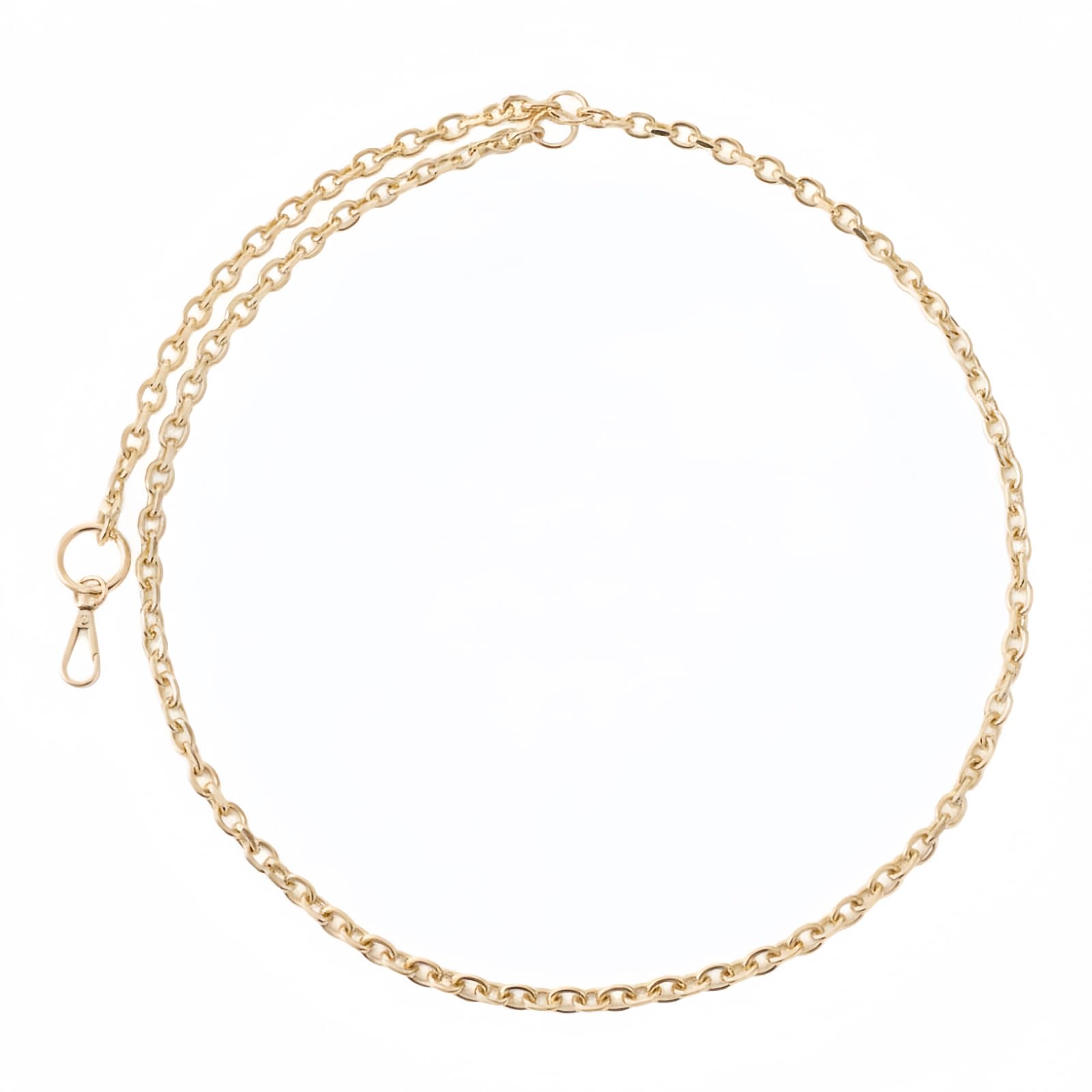 Pchnfei 1Pc Stainless Steel Gold Chain Necklace Lanyards for ID Badges Stylish Key Lanyard for Women Lanyards for Badge Holder Ornaments Convenient to Carry,Identification Badges and Supplies Labels