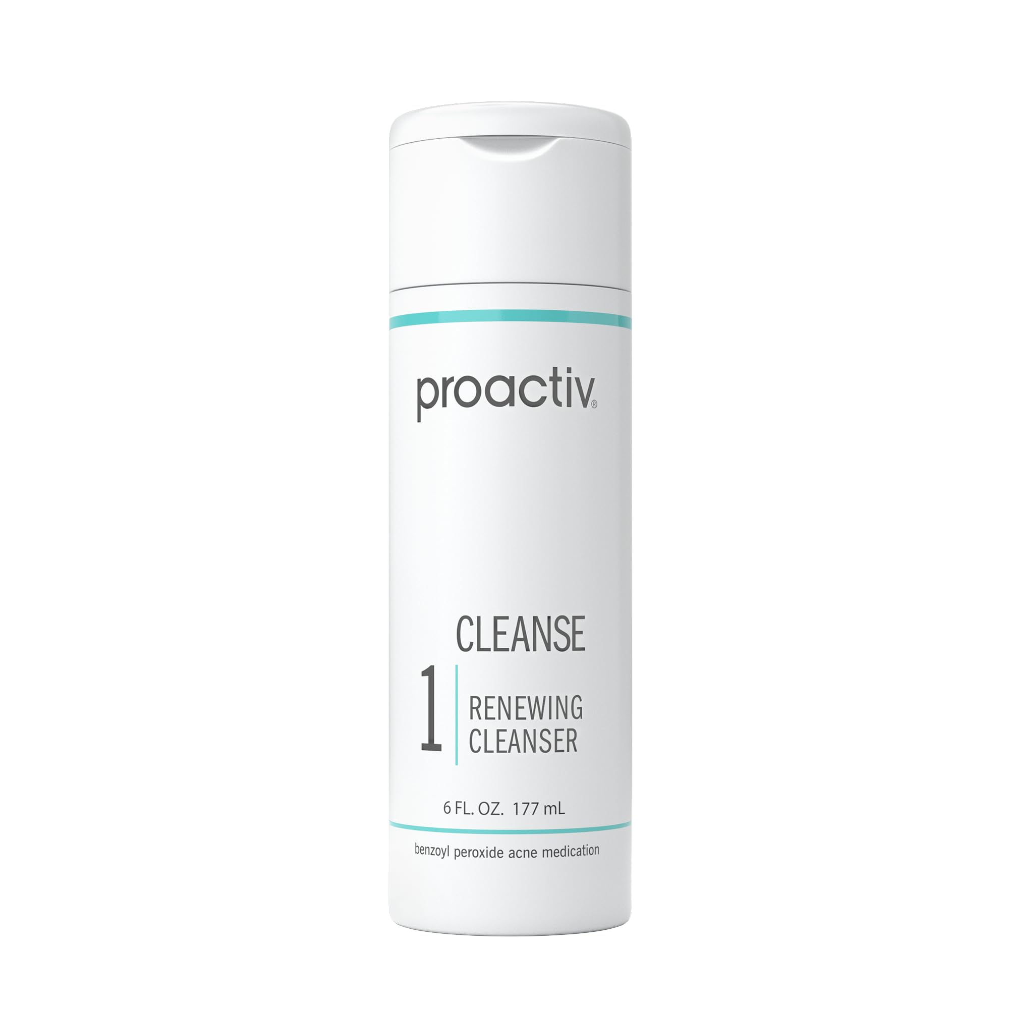 Proactiv Acne Cleanser - Benzoyl Peroxide Face Wash and Acne Treatment - Daily Facial Cleanser and Hyularonic Acid Moisturizer with Exfoliating Beads - 90 Day Supply, 6 Fl OzProactiv Acne Cleanser - Benzoyl Peroxide Face Wa…