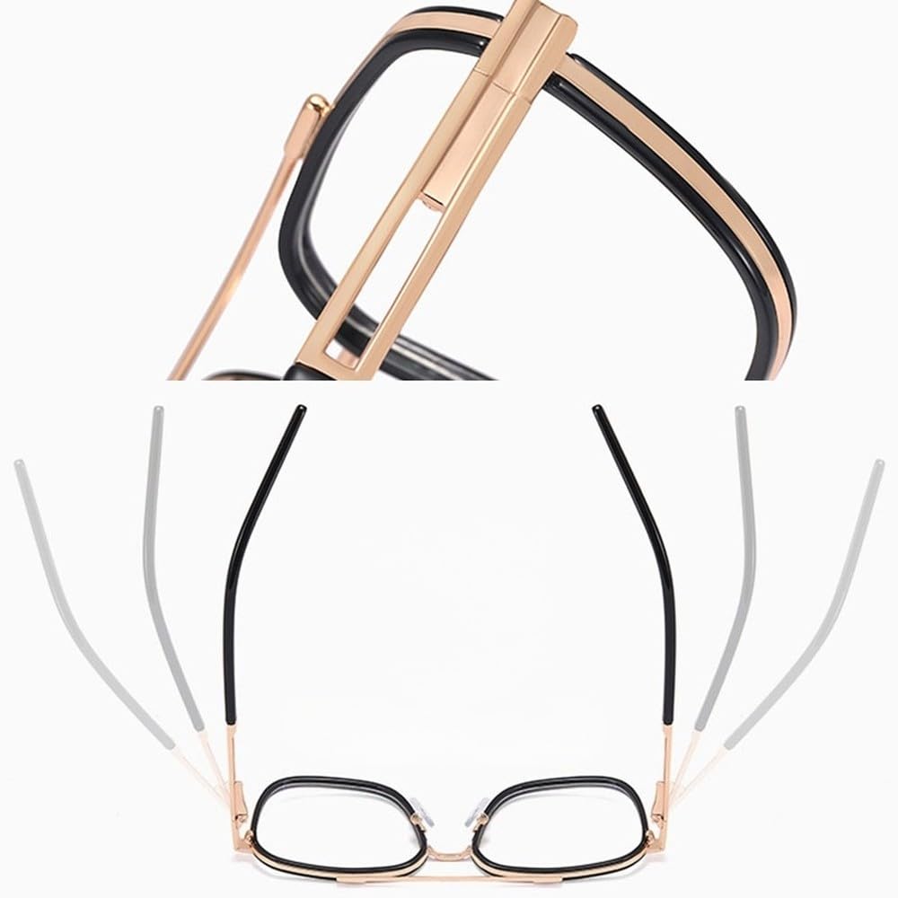 Gafas de ordenador con montura cuadrada de moda y estilo retro