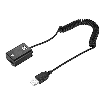 MERISHOPP USB Cable to Np-Fw50 Dummy Battery for Sony Battery Bank Black Accessories Cameras & Photo | Camera & Photo Accessories | Cables & Adapters