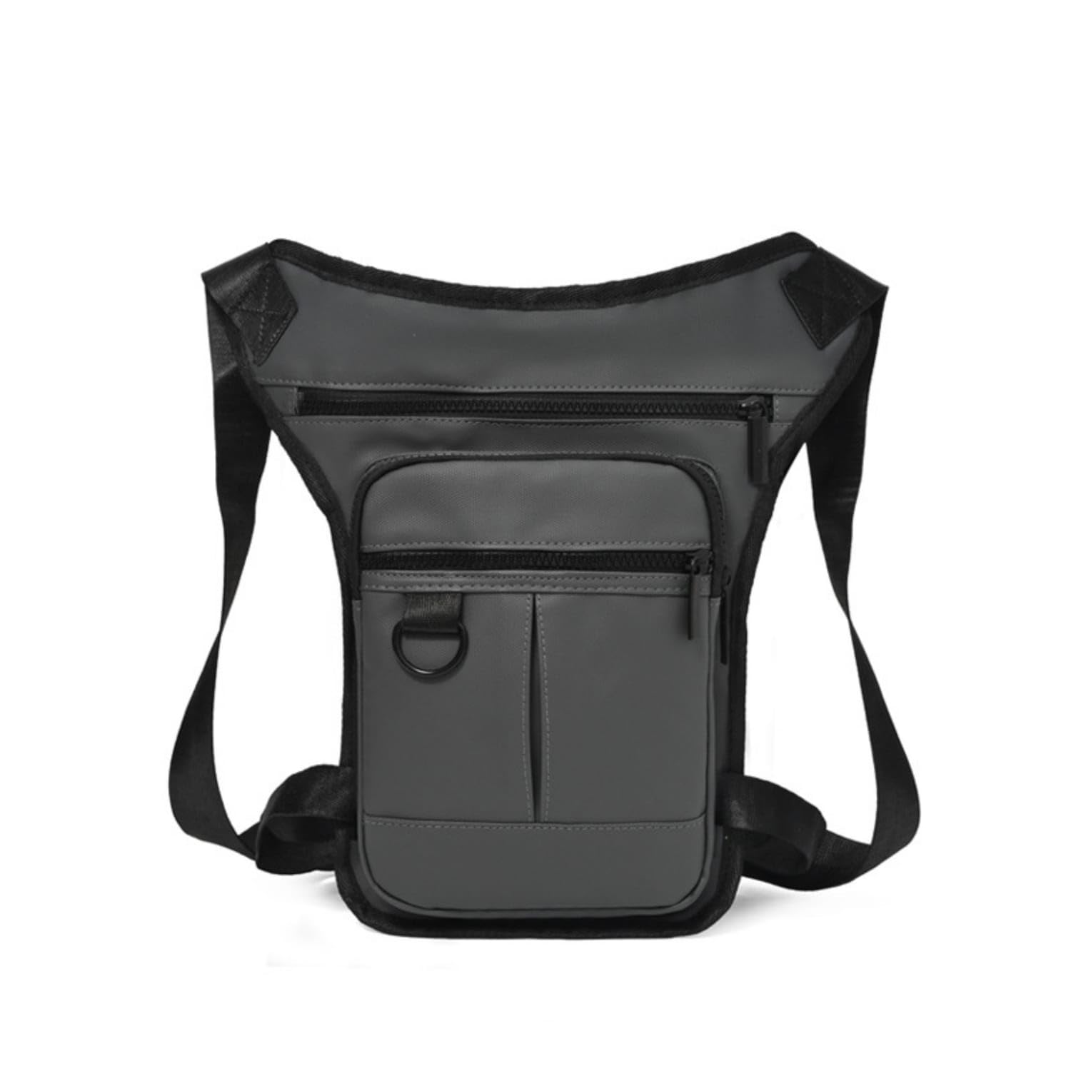 waterproof waist bag with zippered pockets multifunctional trapezoid fanny pack adjustable bum bag compact for travelers, commuters, cyclists, travel, hiking, commuting, cycling,