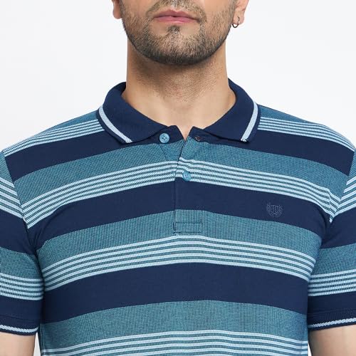 Image of Duke Men's Striped Slim Fit T-Shirt