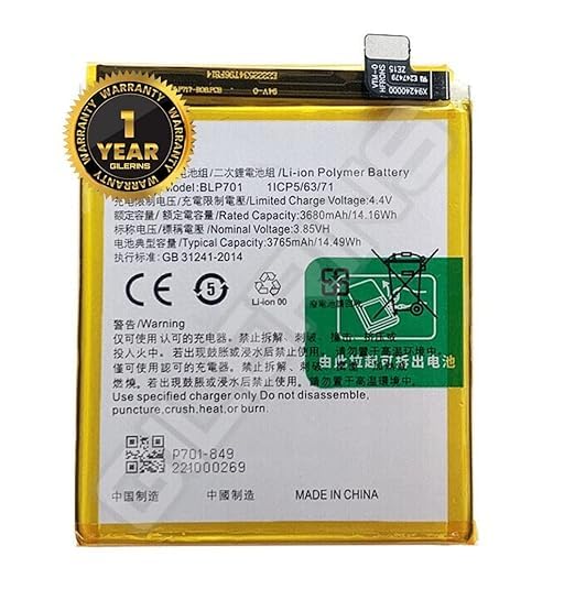 Image of Original BLP701 Battery for Oppo A5s, RMX1901,RMX1903 PCAM00 /PCAT00 /CPH1917 Battery with 1 Year Warranty** (CC37)