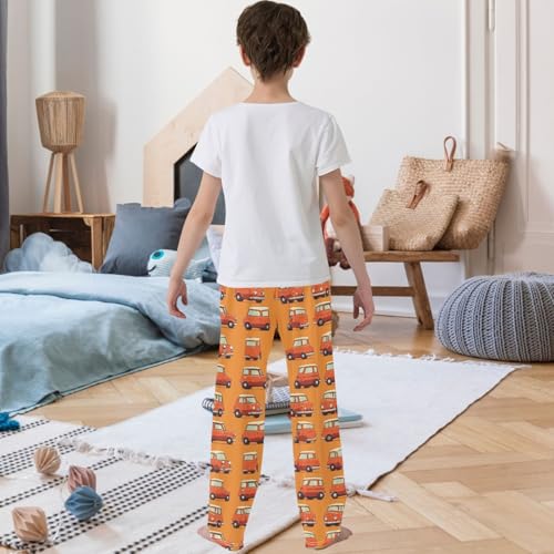 Boy's Pants Old Vehicles Jogger Pants Elastic Waist Long Bottoms Trousers with Pockets 6-14 Years3