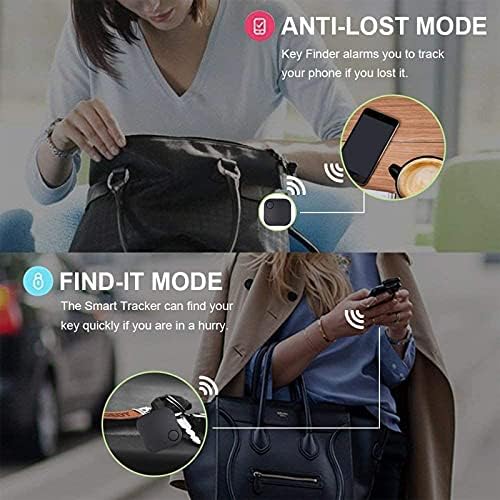 Key Finder,Key Finder for iOS/Android Phone, Key Finder and Item Locator for Purse Wallet Keychain,Bluetooth Tracker with One Touch Find & Anti-Loss Function (black)