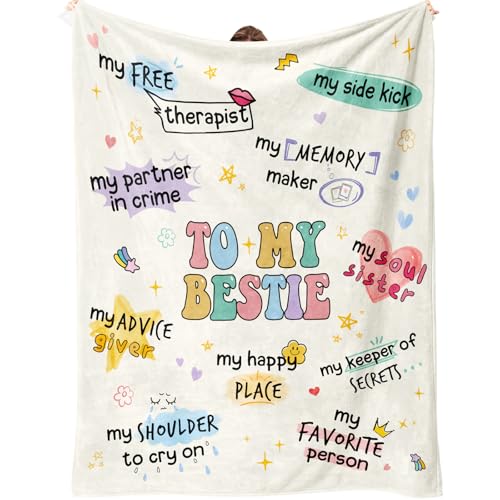Best Friend Christmas Birthday Gifts for Women, Best Friends Blanket,