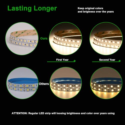 Tira de LED 12V SMD 2835 Regulable 5m Blanco Natural 4000K miniatura 3