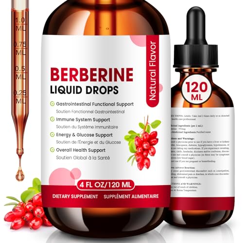 Ber*berine Liqu*id Dr*ops Orga*nic with Turm*eric, Bit*ter Melon