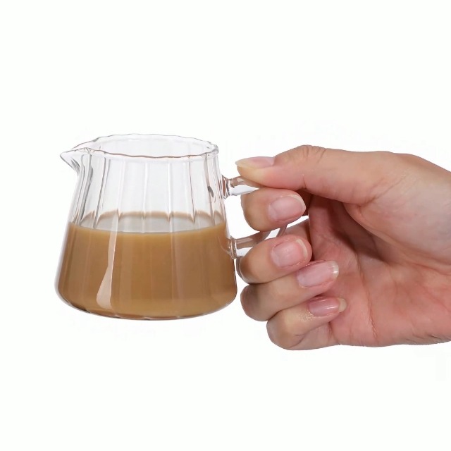 Amazon.co.jp: BESTOYARD ミルクピッチャー ガラス ミルクポット 200ml