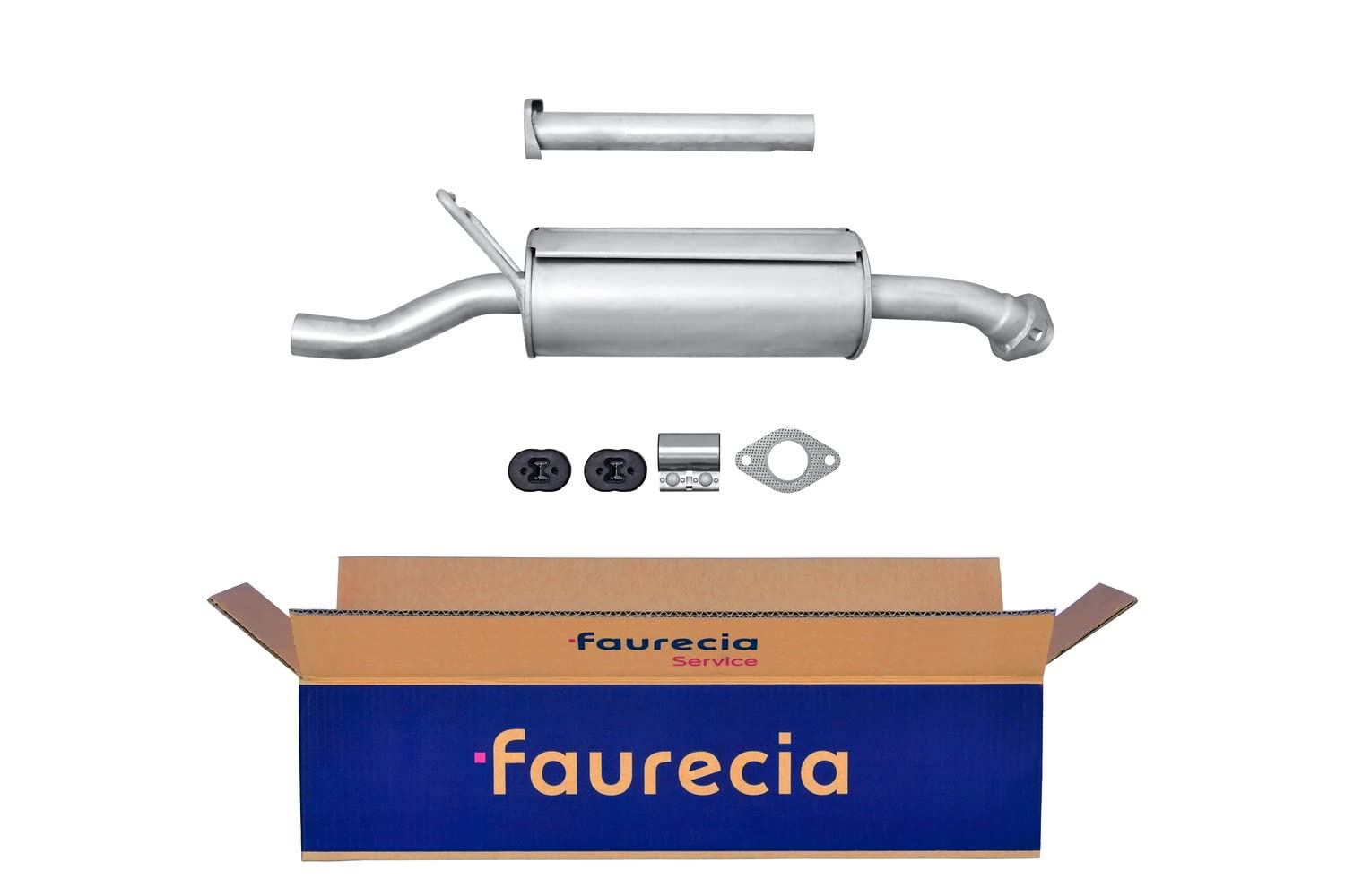 HELLA 8LC 366 023-901 Centre Muffler - Easy2Fit® Kit - Centre - two-piece - Kit with mounting parts