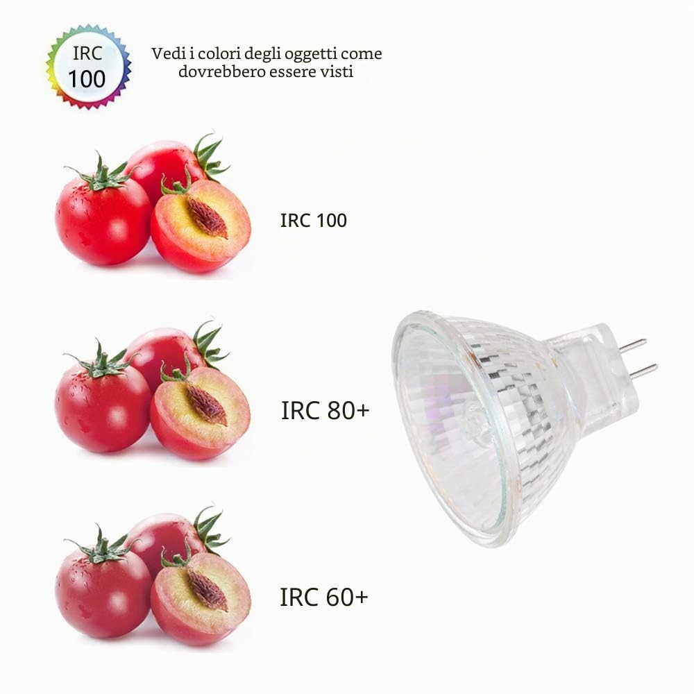 MR11 - Lampadina alogena 12 V 35 W GU4 Bi-Pin Base Spotlight dimmerabile, diametro 35 mm, luce bianca calda, 2800 K (confezione da 6)