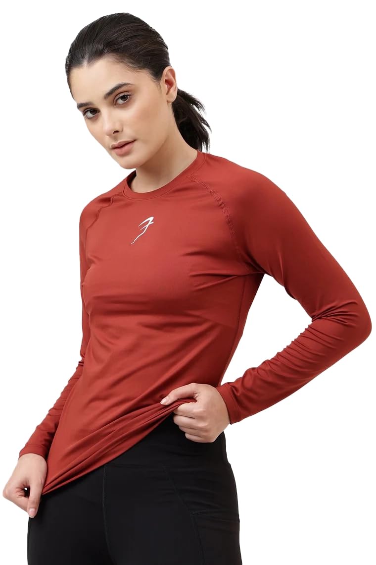 fuaark Compression Full Sleeve Tshirt Sports & Gym for Women Black-picture-14