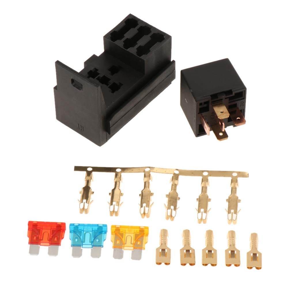 Optimuss Automotive 3 Way Fuse Holder Box + 1 Relay Socket for Truck/SUV/Trailer/RV-image-9