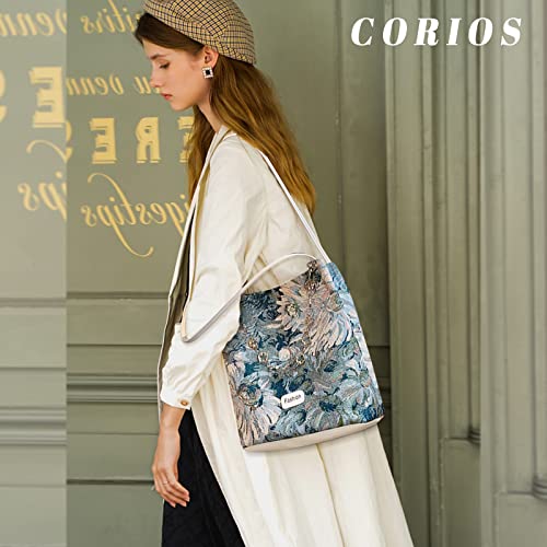 Image of CORIOS Fashion Women Handbag Bucket Tote Bag Casual Shoulder Bag