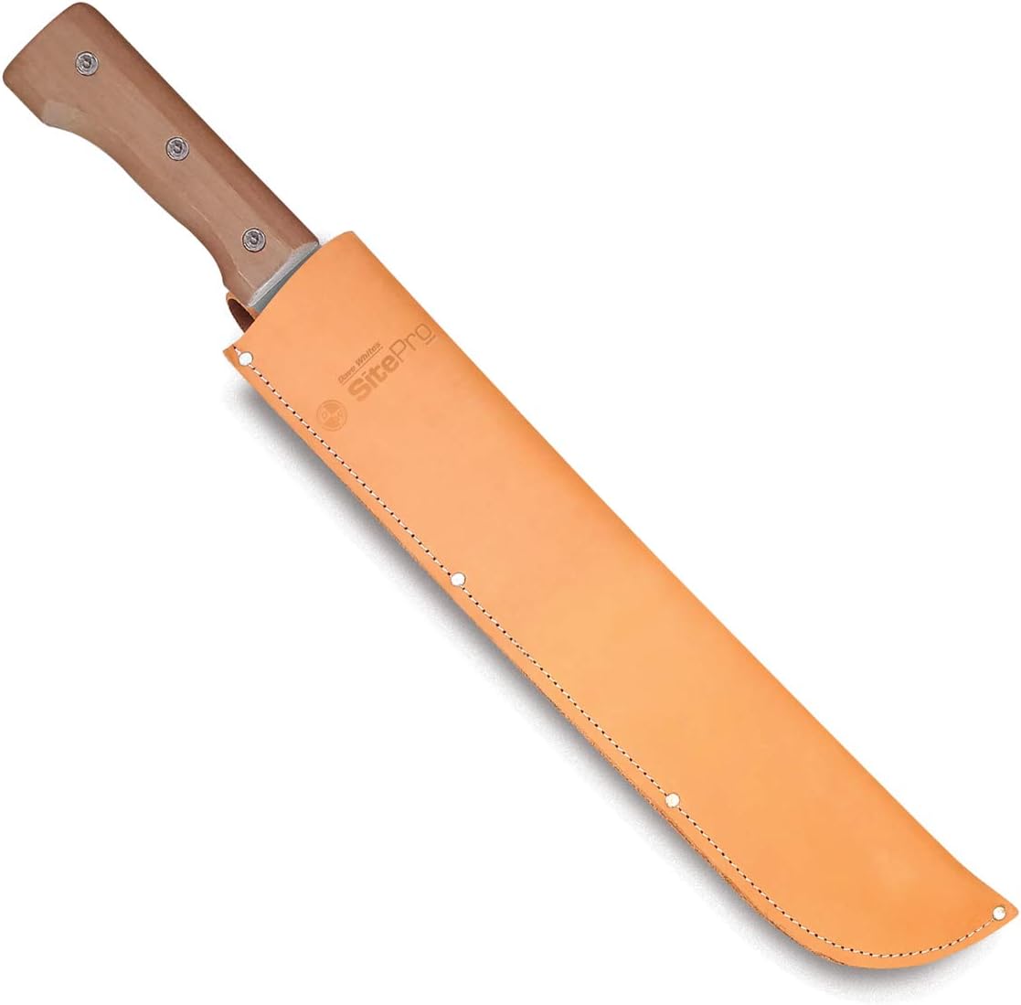 SitePro"18"" Colombian Machete with Leather Sheath" (COLO18-LS), Silver
