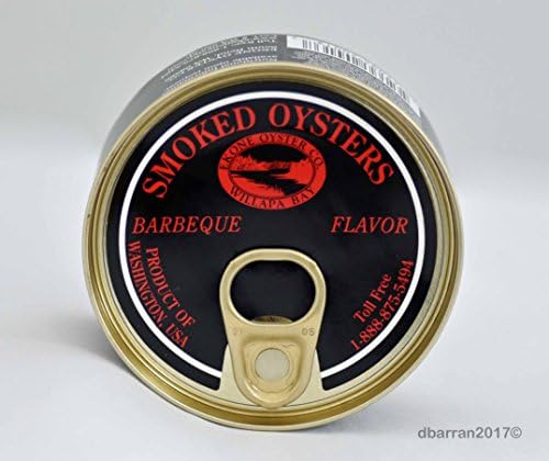 Ekone Oyster Company, Gourmet Oysters, BBQ Smoked Oysters, 3 Ounces