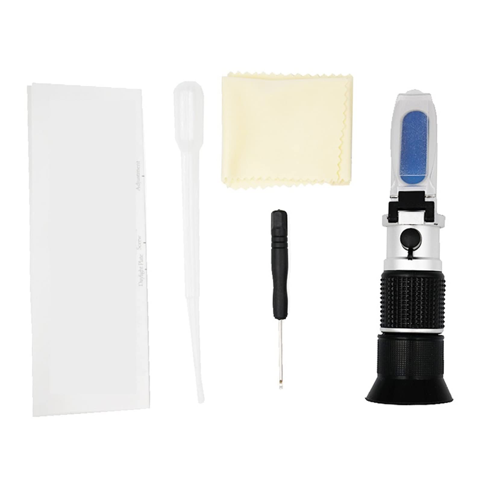 Refractómetro Brix, refractómetro medidor Brix, 10pcs/lote Homm de mano 0-90% Refractómetro Brix Refractómetro Contenido de azúcar Herramienta de medición de bebidas de fruta de alimentos de azúcar pa