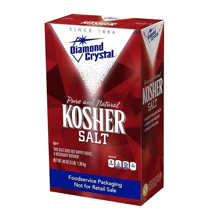 Diamond Crystal Kosher Salt, 3LB, Pack of 9, Full Case