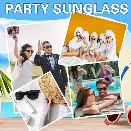 18 Pack Party Sunglasses Bulk for Weddings Birthday Pool Party Supplies3