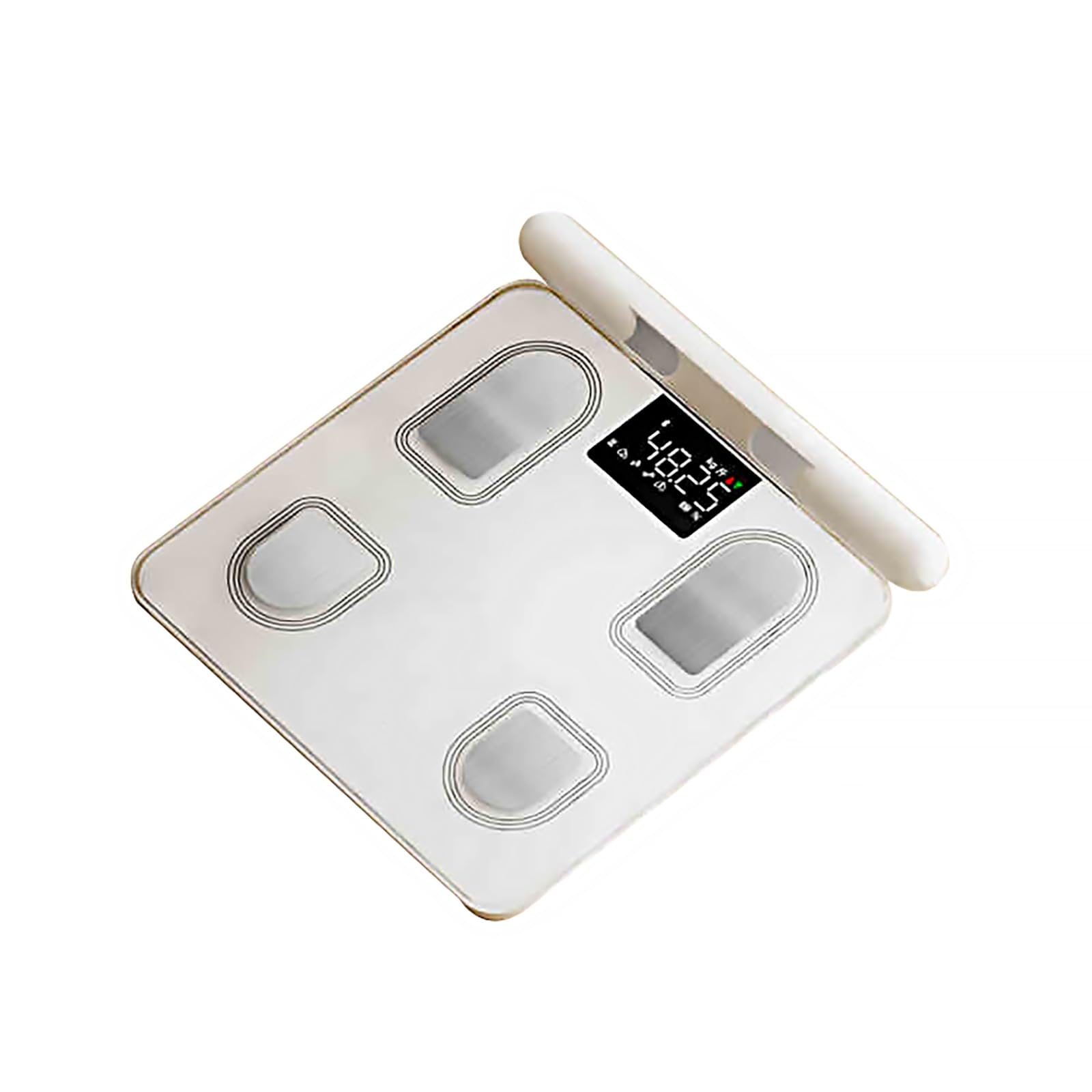 Bascula de Baño Electrónica, Bluetooth Inteligente con Aplicación, 45 Indicadores de Salud, Báscula Inteligente de Alta Medición Precisa, báscula Inteligente(White)
