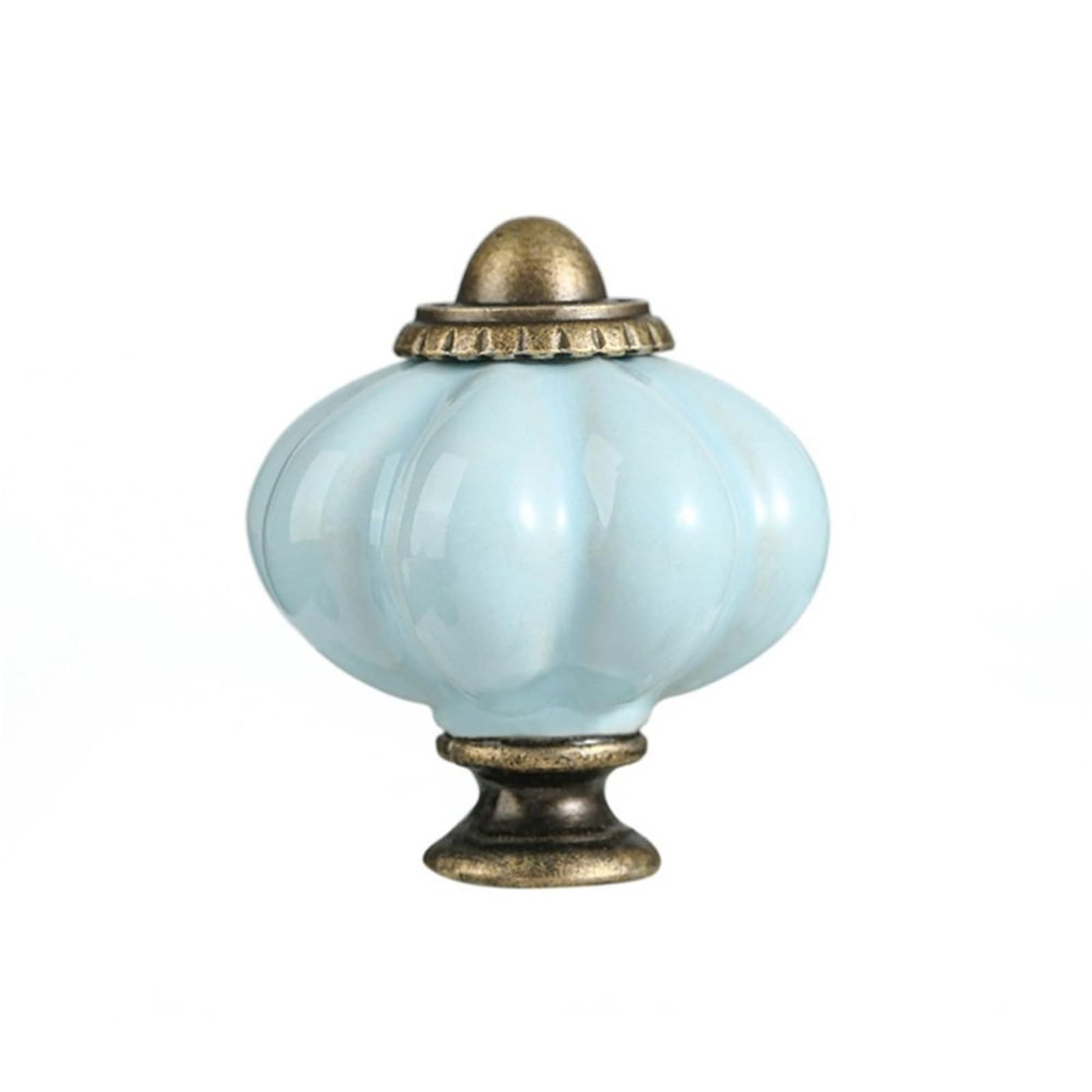 Cidegoo 6PCS Ceramic Cabinet Knobs Round Single Hole Vintage Drawer Pulls